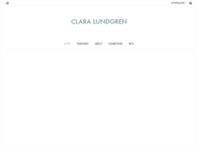 Tablet Screenshot of claralundgren.com